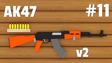 Blender - Low Poly Weapon Modeling | AK47 v2 #11