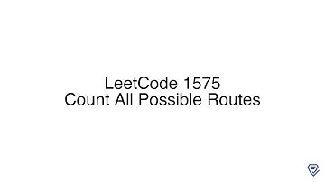 LeetCode 1575: Count All Possible Routes