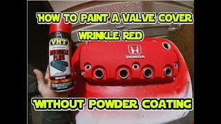 How to spray paint wrinkle red & make it look good! (Without powder coating)