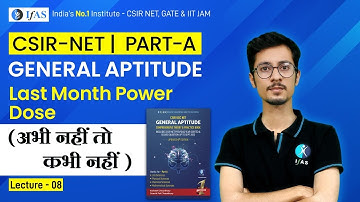 CSIR NET General Aptitude Mathematics Last Month Power Dose