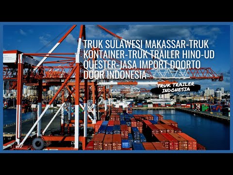  Truk  Sulawesi Makassar Truk  Kontainer  Truk  Trailer Hino UD 