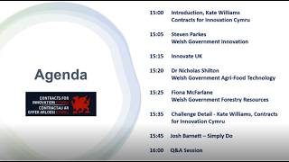 Celebrity Contracts for Innovation Cymru Briefing Event: Agri-Food Tech Phase 1 Feasibility Challenge Profile