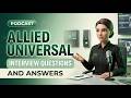 Allied Universal Interview Questions and Answers
