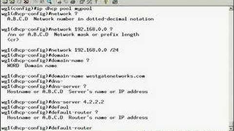 Cisco configuration of DHCP service on a Router or L3 Switch