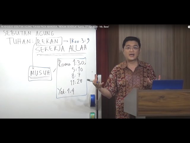 Vik. Bakti Anugrah - PA KHUSUS SEBUTAN AGUNG TUHAN PADA MANUSIA: "REKAN SEKERJA"