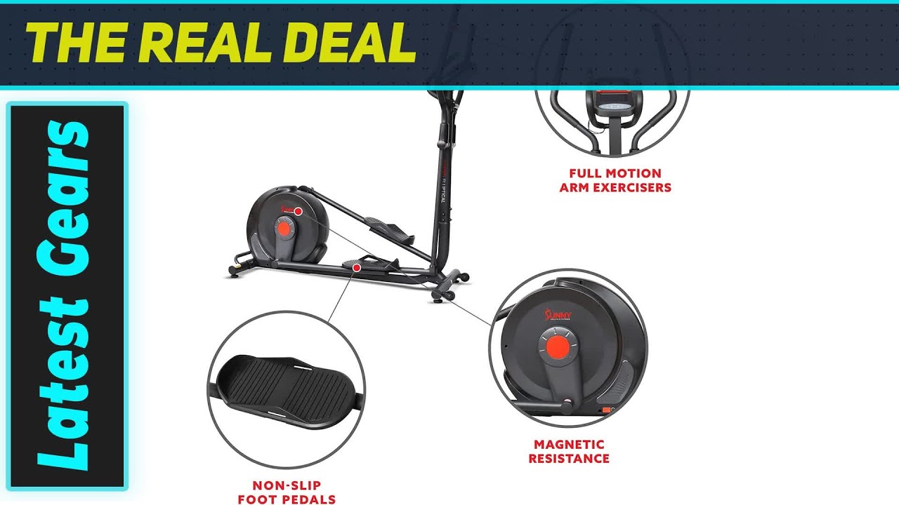 Умный эллиптический тренажер Sunny Health & Fitness: идеальное решение для домашних тренировок!