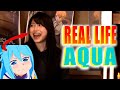 Sora Amamiya ACTS LIKE AQUA during a live stream of the different anime | Voice Actor Moments