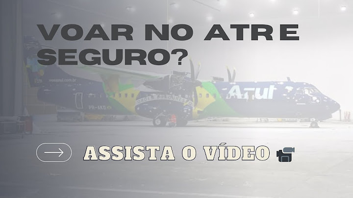 VOAR NO ATR E SEGURO? ASSISTA O VIDEO. #ATR #aviões #aviation