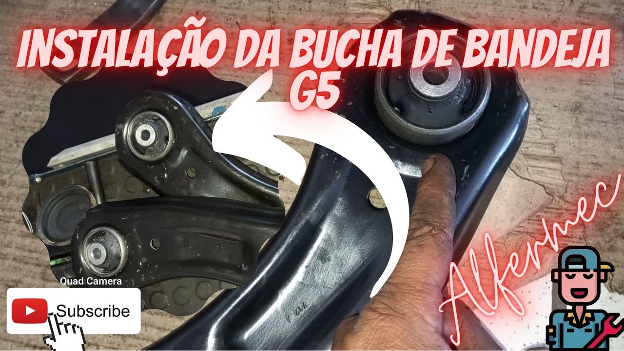 COMO MONTAR A BUCHA DE BANDEJA CORRETAMENTE do GOL G5