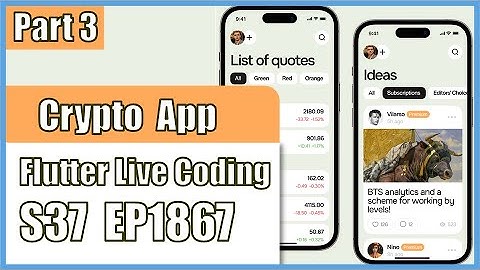 [Flutter] Flutter Live Coding EP1867 (Crypto Trading App Part 3)