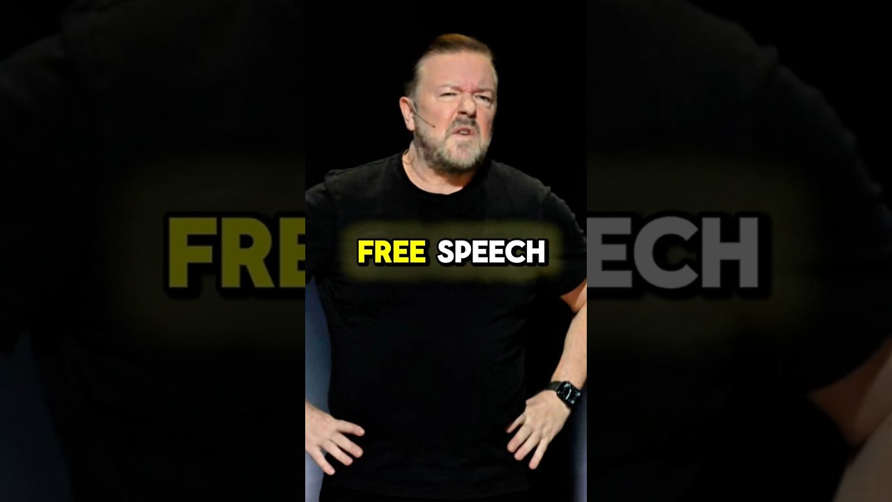 Ricky Gervais on Free Speech #standupcomedy #comedyvideo #funnycomedy
