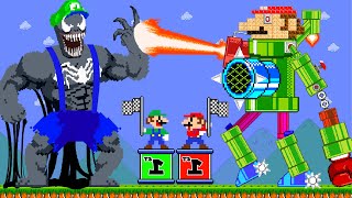 Mario Evolution But Wonder Makes Mario Becomes ROBOT and VENOM: Who is The Winner | ADN MARIO GAME