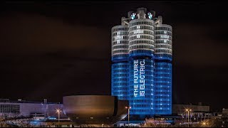 【BMW i】ミュンヘンBMWグループ本社タワー、ライト アップイベント