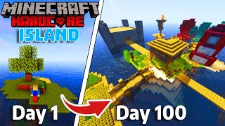 I Survived 100 Days on a DESERTED ISLAND in 1.20 Hardcore Minecraft