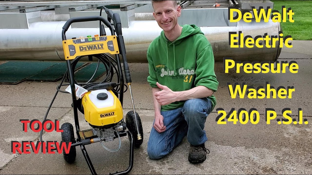 DeWALT 2400 PSI Electric Pressure Washer! Unboxing and Review. 