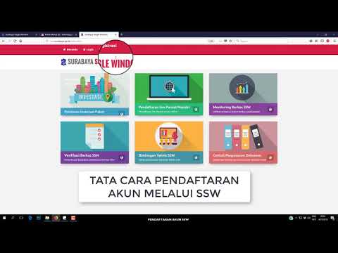 DAFTAR AKUN SSW Surabaya Single Window (Wajib Dimiliki Sebelum Mendaftar Izin Online Surabaya)