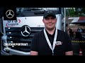 Trucker Porträt: Mirko mit seinem Mercedes-Benz Actros 2548 im Weinbau
