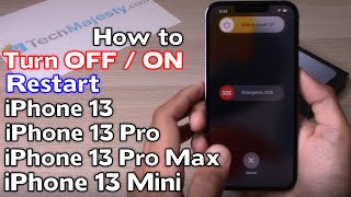 How to Turn Off/Turn On or Restart: iPhone 13 / iPhone 13 Pro / iPhone 13 Pro Max /13 Mini  3 WAYS