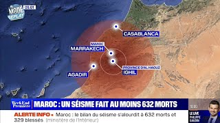 Maroc : Au Moins 632 Morts Après Un Séisme De Magnitude 7 Dans La Région De Marrakech