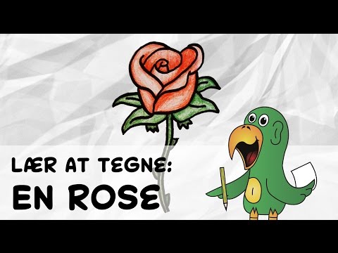 Video: Hvordan Man Tegner En Rose Til Børn