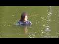 Eliska in the pond