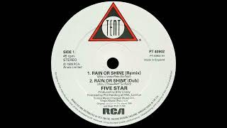 Five Star  Rain Or Shine (12'' Remix) 1986
