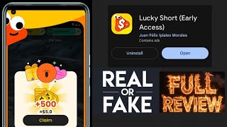 Lucky Short App Real Or Fake - Lucky Short App Review - Lucky Short App Se Paise Kaise Kamaye  screenshot 2