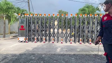 Cách lắp đặt cổng xếp tự động cảm ứng từ , báo giá cổng xếp tự động  , báo giá cổng xếp tại nhà máy