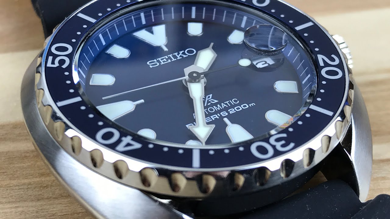 Seiko srpc39 (srpc39k1) blue baby turtle - YouTube