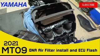 How To Remove MT09 Air Filter Fuel Tank and ECU