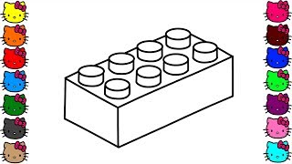 block drawing lego draw coloring pages easy drawings learn learning paintingvalley