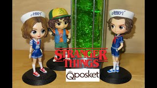 STRANGER THINGS QPosket ROBIN, DUSTIN, &amp; STEVE Figure Collection by Banpresto Bandai