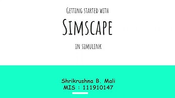 Getting Started with Simscape in MATLAB Simulink