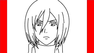 How To Draw Mikasa Ackerman From Attack On Titan - Step By Step Drawing
