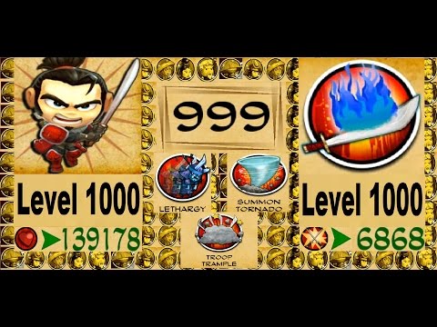 Samurai vs Zombies defense 2 - Samurai level 1000, Sword Level 1000, Wave 999