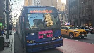 The Bronx Bound BxM1 Express Bus and 2 The Queens Bound QM32 and The Queens Bound QM44 Express Buses