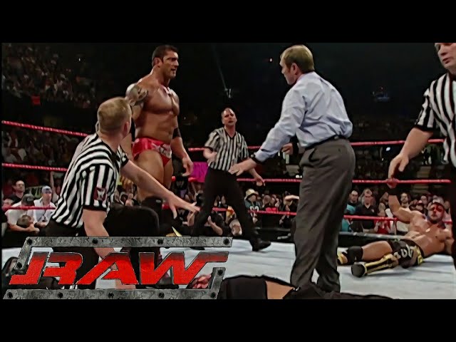 Batista vs Muhammad Hassan (I Walk Alone Theme Song Debut) RAW May 30,2005 class=