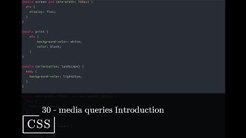 CSS 30 💻 media queries introduction