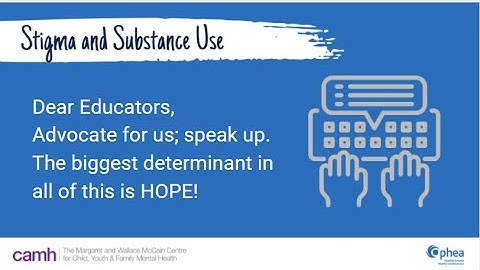 #DearEducators: Substance Use and Stigma