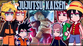 |[Fandoms reacting to JUJUTSU KAISEN]| [2/6] \\🇧🇷/🇺🇲// ◆Bielly - Inagaki◆