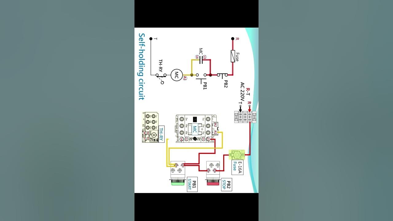 Holding Circuit | Self-holding circuit | Contactor wiring With Holding