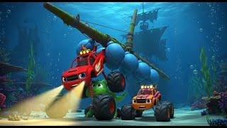 Blaze's Deep-Sea Submarine Rescue! | Using Sonar & Buoyancy | Blaze and the Monster Machines