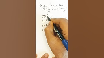 Magic square trick | Square maths trick | Magic trick to find square roots ORALLY! #mathstricks