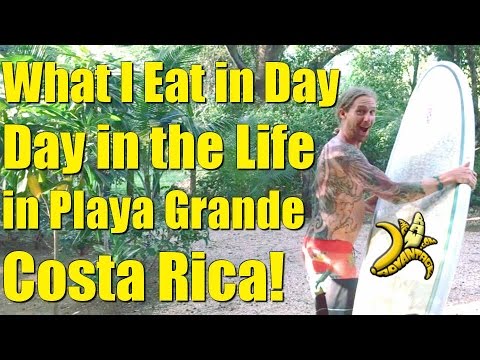 What I Eat in A Day / Day in the Life in Playa Grande Costa Rica!