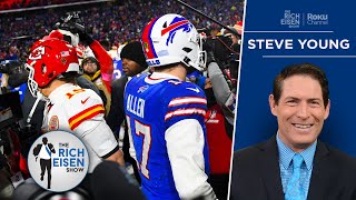 Hall of Famer Steve Young on the Mahomes vs Allen “Superhero” Battle | The Rich Eisen Show