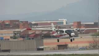Aterrizaje Vulcanair P68 Observer 2 En Aeropuerto Sabadell