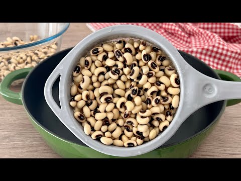How To Cook Dry Cowpea Meal | Black Eyed Beans Recipe | Enable Subtitles