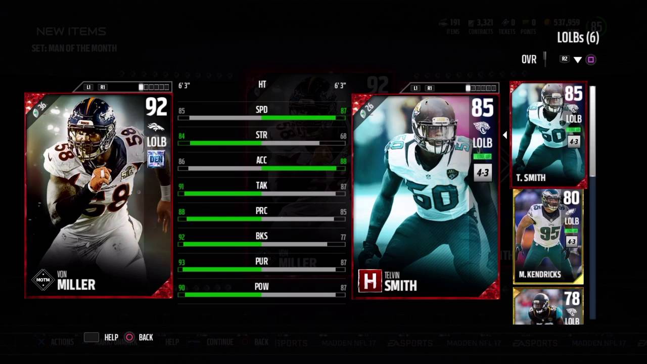 Madden 17 : 92 Von Miller MOTM Completed | MUT Master Progress