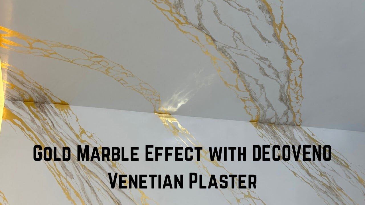 Gold Marble Effect with DECOVENO Venetian Plaster - Stucco Veneziano ...