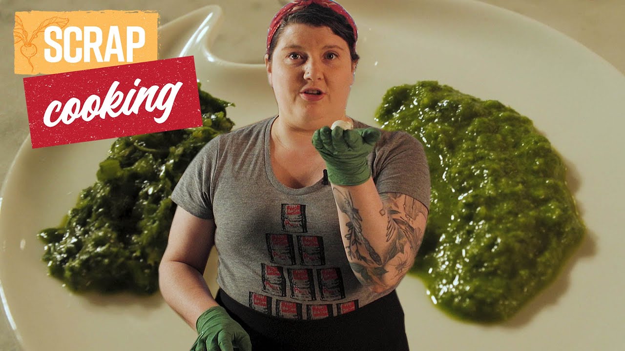 Parsley Pistou made from stems scrap cooking Recipe YouTube